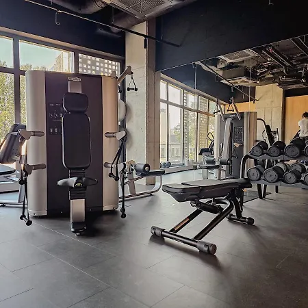Lägenhet Urban Skyline - Sokolska Towers 30a - Gym & Sauna - 2 Free Garages - Luxury Katowice