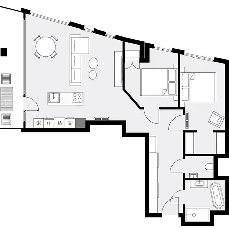 Urban Luxury Skyline Sokolska Towers 30a, 2 Free Garages, Gym&sauna, Self Check-in * Kattowitz