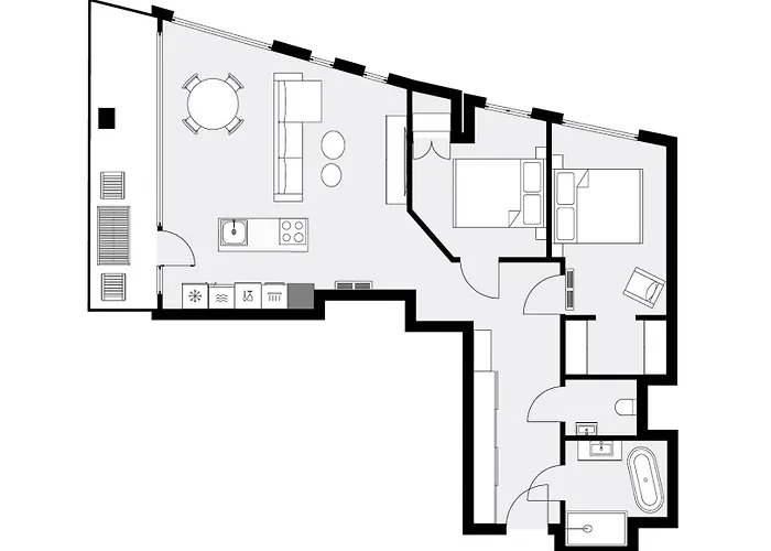 Urban Luxury Skyline Sokolska Towers 30a, 2 Free Garages, Gym & Sauna, Self Check-in * كاتوفيتسه